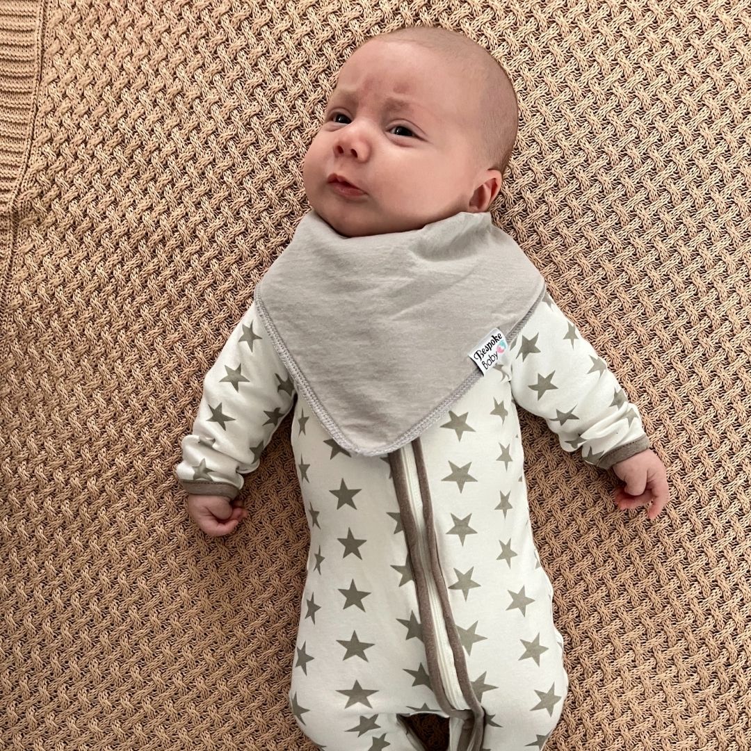 Jimmy Star Rompers Grey Star Zippy Romper | Baby Clothes Australia – Bespoke Baby & Kids