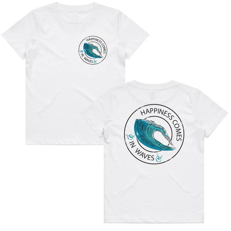 Happiness Comes in Waves T-Shirt