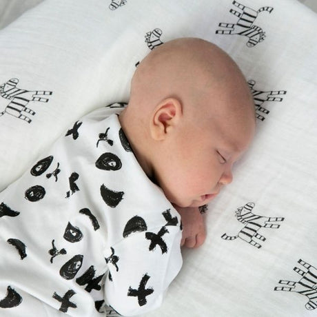 Zebra Muslin Wrap