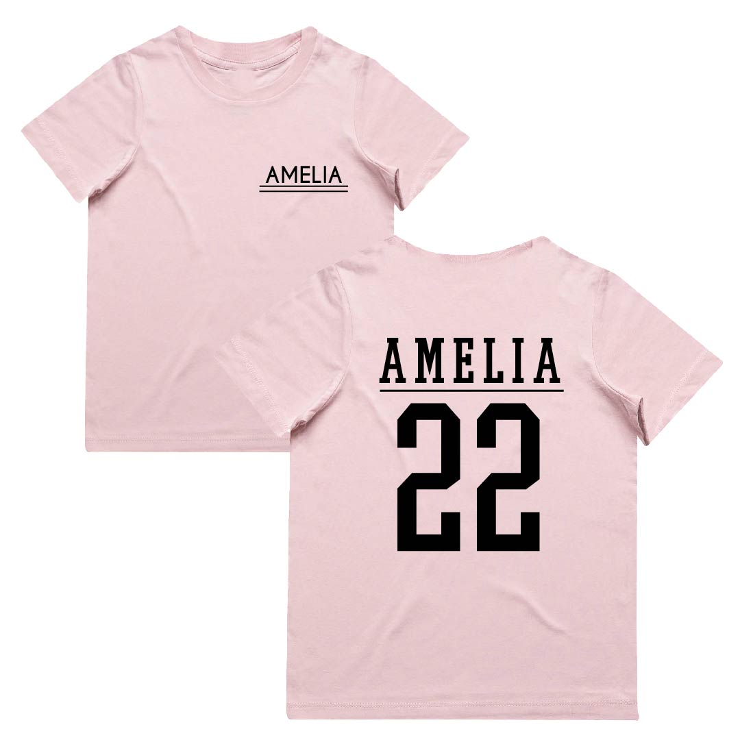 Name & Year Tee | Girls | Personalised | 3 Colours