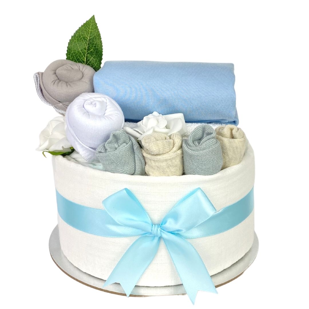 Newborn Baby Boy Nappy Cake