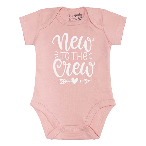 New to the Crew | White on Pink Bodysuit