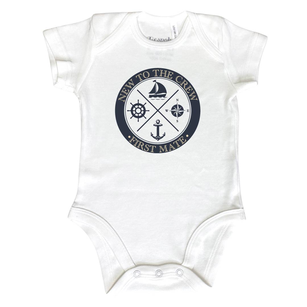 Nautical New to the Crew Onesie | 3 Colours