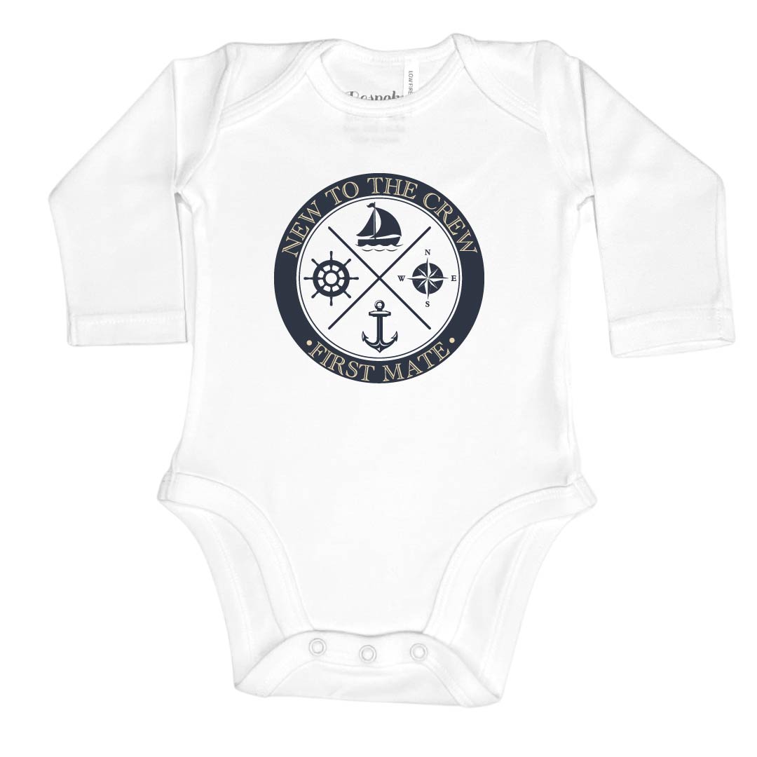 Nautical New to the Crew Onesie | 3 Colours