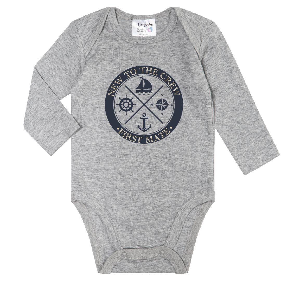 Nautical New to the Crew Onesie | 3 Colours