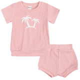 Palm Tree Ribbed Set | 4 Colours