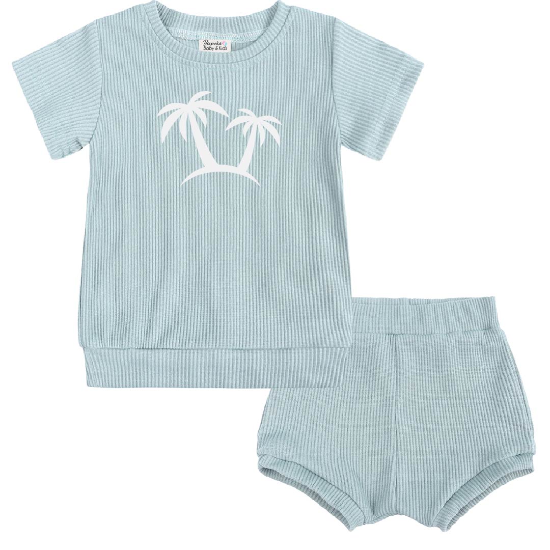 Palm Tree Ribbed Set | 4 Colours