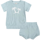 Palm Tree Ribbed Set | 4 Colours