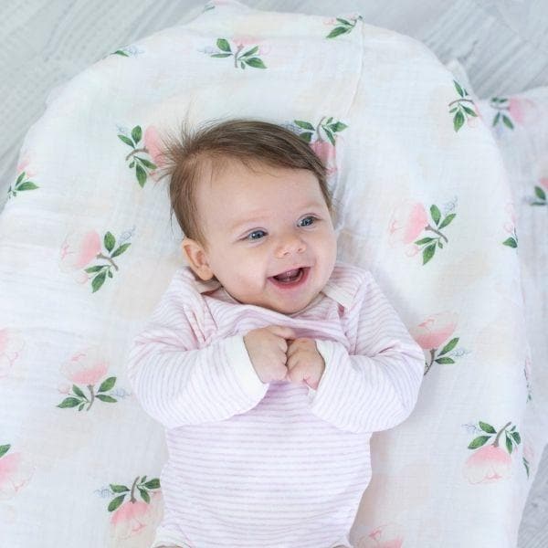 Peony Floral Muslin Wrap