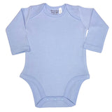 Plain Blue Long Sleeve Bodysuit