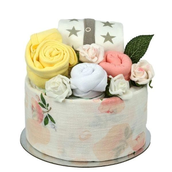 Pretty Pastels Baby Girl Nappy Cake