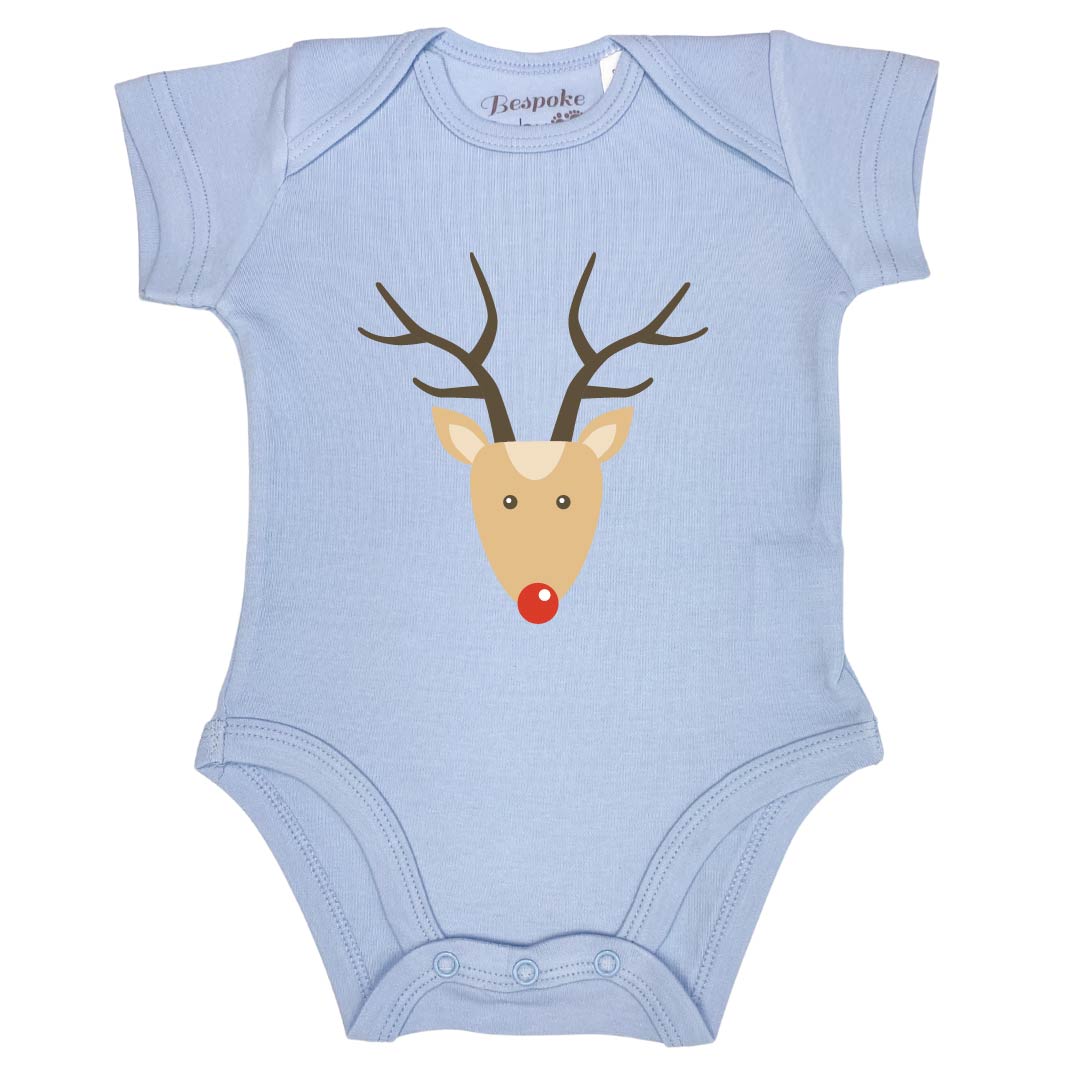 Christmas Reindeer Christmas Baby Bodysuits Outfits – Bespoke