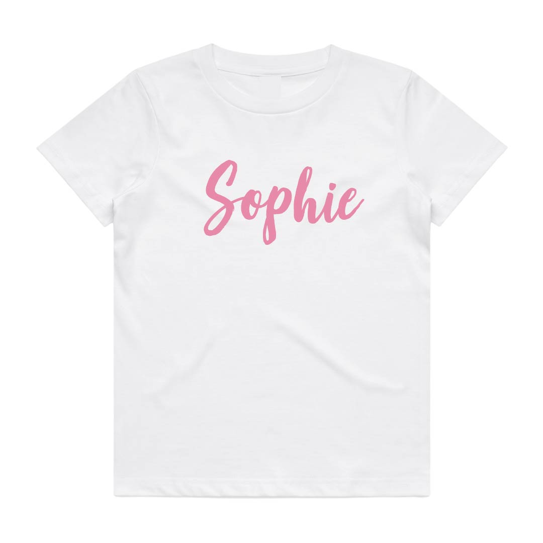 Name Tee | Personalised Style 1 | Black or White