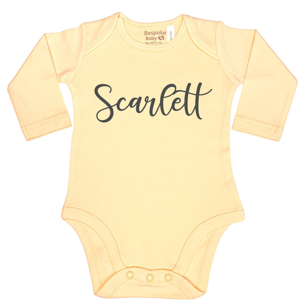 Personalised Bodysuit | Style 5 | 4 Colours