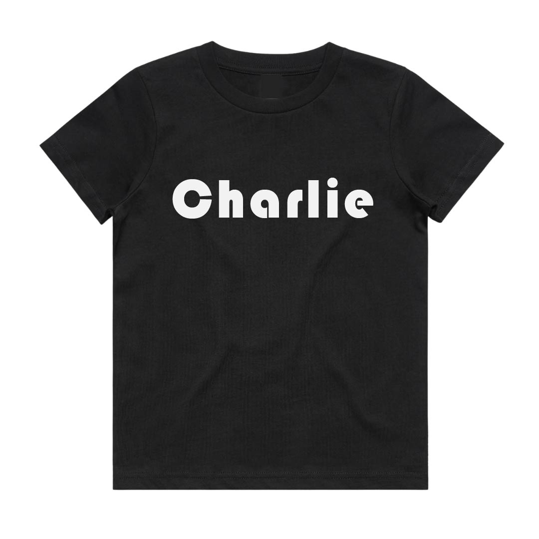 Name Tee | Personalised Style 8 | Black or White