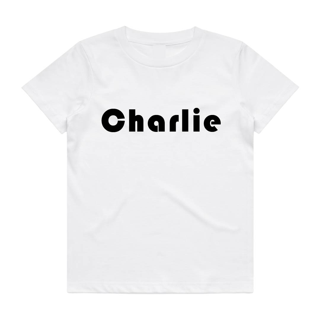 Name Tee | Personalised Style 8 | Black or White