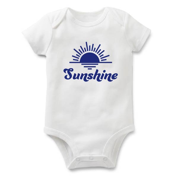 Sunshine | White Baby Bodysuit | Various Colours