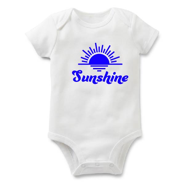 Sunshine | White Baby Bodysuit | Various Colours