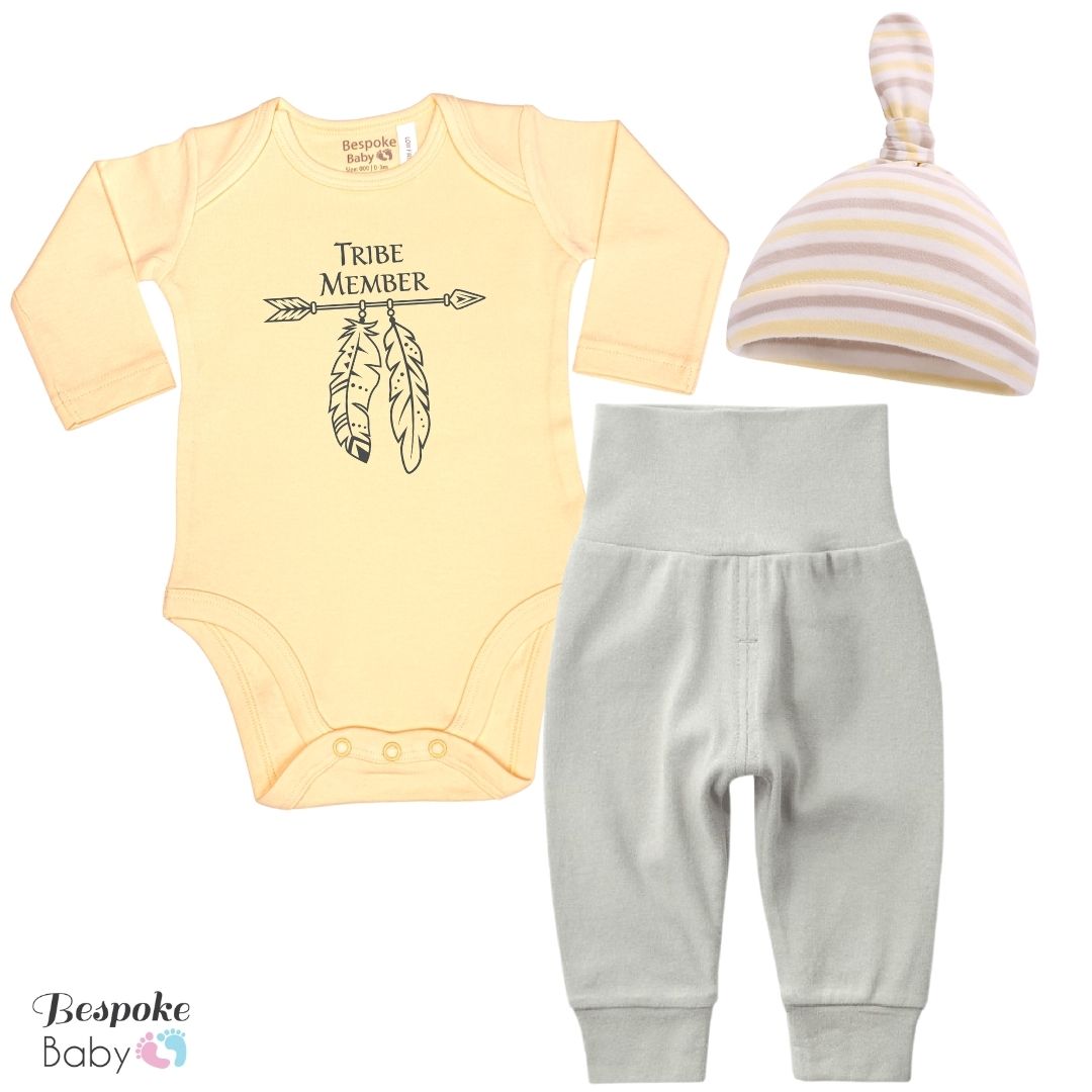Tribe Member | Grey & Yellow Outfit