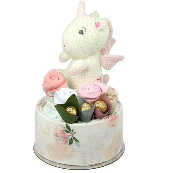 Unicorn Baby Girl Nappy Cake