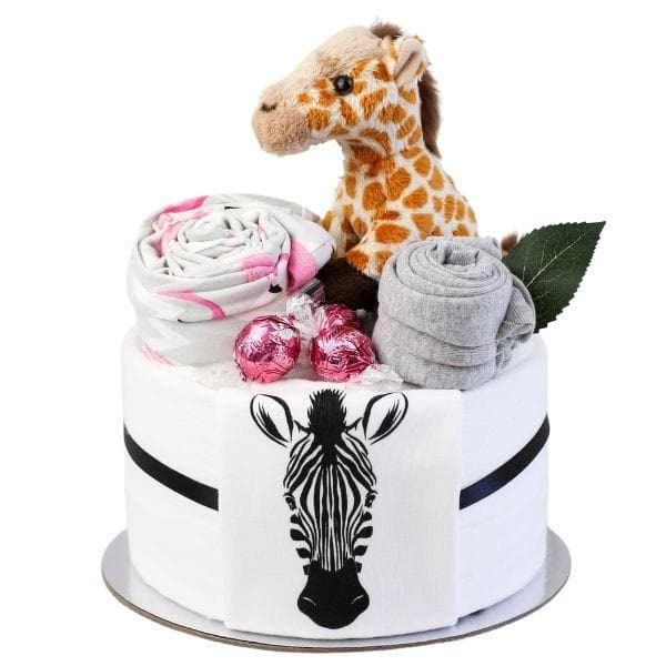 Wild Child Baby Girl Nappy Cake