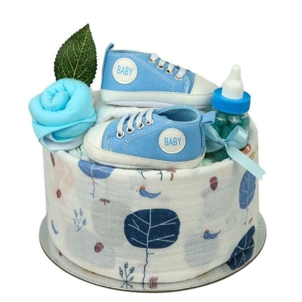 Woodland Walkers Nappy Cake