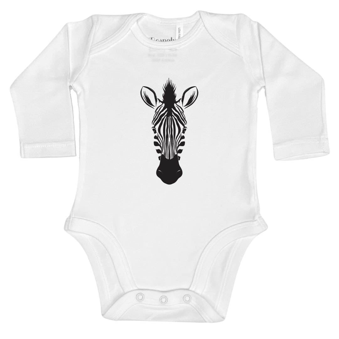 Zebra Head | White Bodysuit