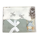Zebra Wrap Grey Crochet Unisex Baby Gift