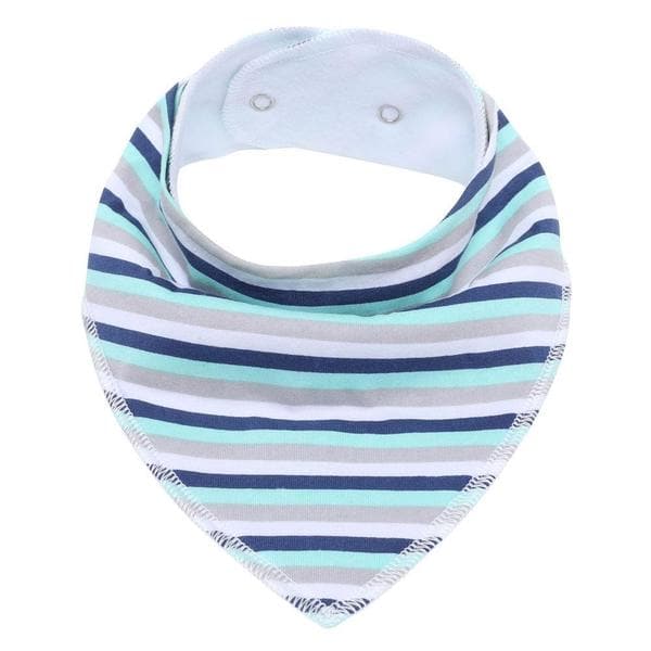 Bibs 3pk - Blue Stripes White