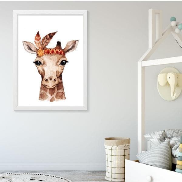 Boho Giraffe Wall Art