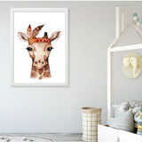 Boho Giraffe Wall Art