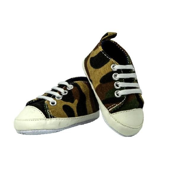 Camo Canvas Baby Shoes Trendy Affordable Baby Shoes – Bespoke