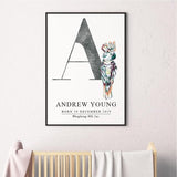 Cockatoo Personalised Birth Print