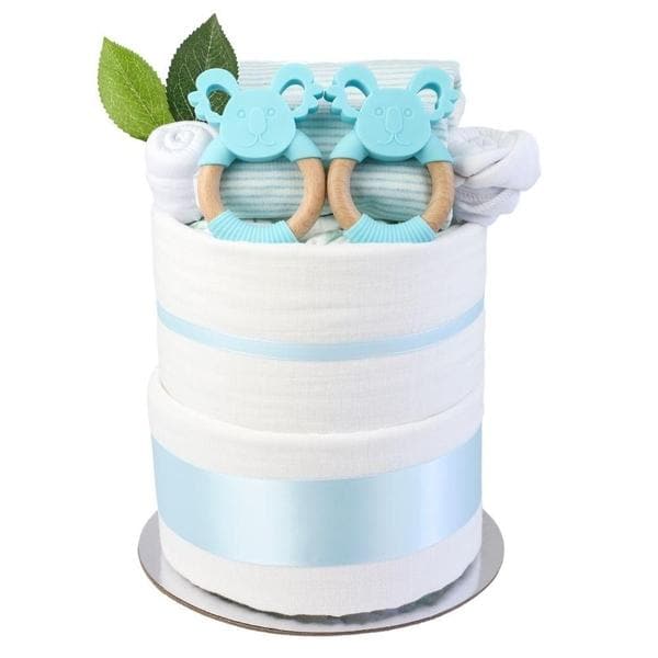 Cute Koala Twin Boy Nappy Cake
