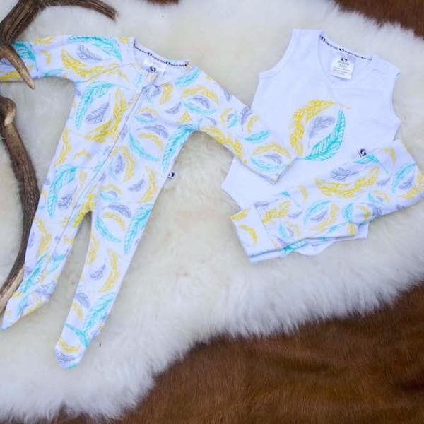 Feather All-in-One - Baby Shower Gifts | Personalised Baby Gifts | Nappy Cakes