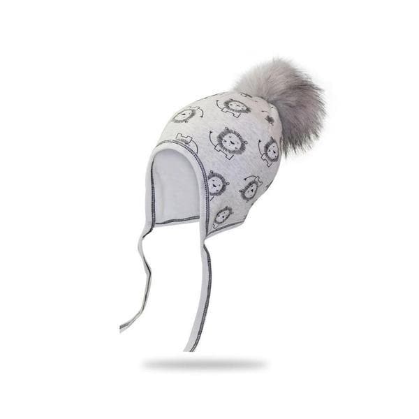 Lion Beanie with Pom Pom