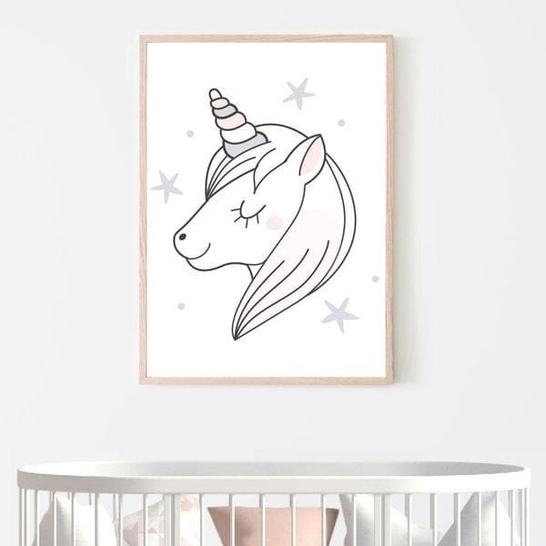 sweet unicorn. timber frame. bespoke baby gifts. unicorn wall art. girls wall art. gifts for girls. baby gifts australia. newborn baby gifts. 