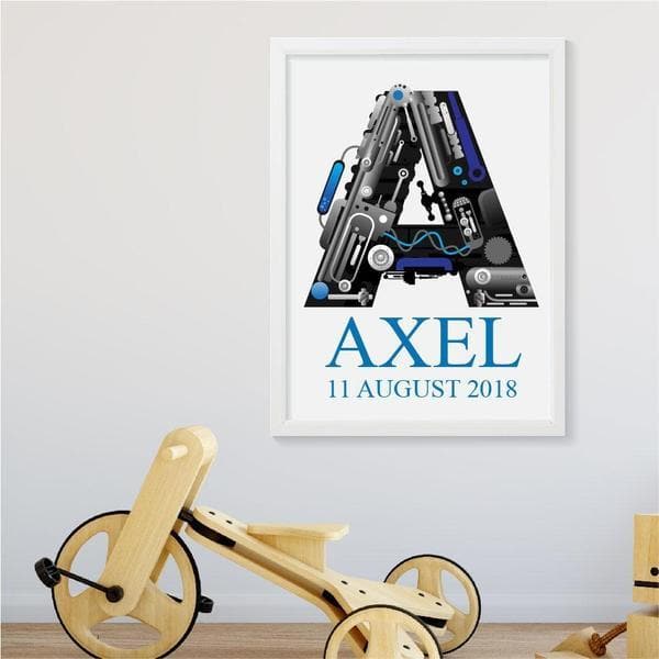 Mechanical Letter Personalised Print
