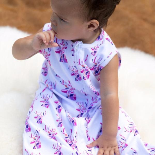 Pink Deer Sleep Bag - Baby Shower Gifts | Personalised Baby Gifts | Nappy Cakes
