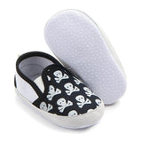 Skull Slip Ons - Black