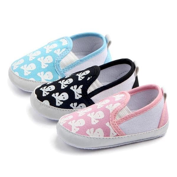 Skull Slip Ons - Black