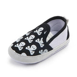 Skull Slip Ons - Black