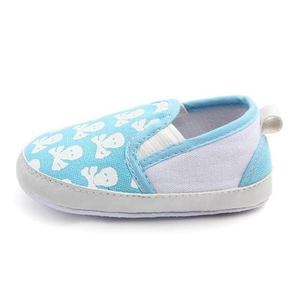 Skull Slip Ons - Blue