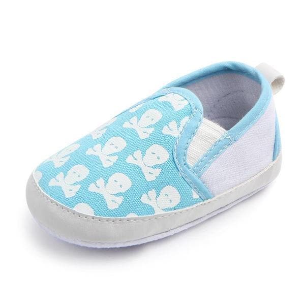 Skull Slip Ons - Blue